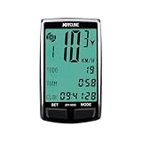 Fahrradcomputer und Kilometerzähler, kabellos, großes Display, 3,3 Zoll (8,9 cm), MPH, KM/H, Geschwindigkeitsmesser mit Wecker, automatische Geschwindigkeitsverfolgung, altmodisch, multifunktional