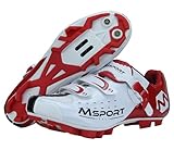 Fahrradschuhe MTB Radsportschuhe Herren/Damen Professionelle Mountainbike-Schuhe Kompatible SPD-Pedale - Weiß 40 EU