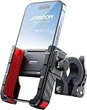 JOYROOM Handyhalterung Fahrrad【Anti Shake Stoßdämpfender】 Motorrad Handyhalterung 【1S Schnellspanner】 Universal Handyhalter für Fahrrad Lenker und Auch für iPhone 16/15/14, Samsung S24/S23 (4.7'-7')