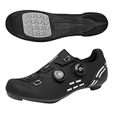 Yummsion Fahrradschuhe Herren,Radsportschuhe,Fahrradschuhe Damen,Atmungsaktive Radsportschuhe,No-Lock Fahrradschuhe,Outdoor-Radschuhe,Mit Schnell Rotierendem Schnürsenkelsystem,rutschfeste