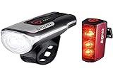 SIGMA SPORT - LED Fahrradlicht Set Aura 80 und BLAZE | StVZO zugelassenes, akkubetriebenes Vorderlicht und Rücklicht mit Bremsfunktion