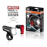 Osram LEDsBIKE® Race 100 Set - Fahrradbeleuchtungsset - einschließlich automatischer Bremslichtfunktion