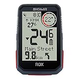 SIGMA SPORT ROX 4.0 Black HR Set | Fahrradcomputer kabellos GPS & Navigation inkl. Herzfrequenzsensor| Outdoor GPS Navigation mit Höhenmessung