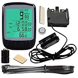 Velokimeter und Fahrräder für Fahrräder | Radsportcomputer mit LCD -Bildschirm, wasserdicht | Digitale Geschwindigkeit, Zeit- und Entfernungsmesser, perfekt für Training und Spaziergänge