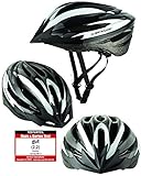 Dunlop Fahrradhelm HB13 für Damen, Herren, Kinder, EPS Innenschale, Abnehmbares Visier für optimalen Blendschutz, Leichter MTB City Bike Helm, besonders Luftig (M (55-58cm), Weiß)