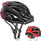NXPZ Fahrradhelm für Erwachsene, Fahrradhelm Damen und Herren, mit LED-Beleuchtung (3 Modi), Leicht, Verstellbar, abnehmbares Visier, für Mountainbike und Rennrad, Stilvolles Design, 58-62cm
