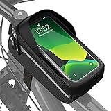 VELMIA Fahrrad Rahmentasche Wasserdicht - Fahrrad Handyhalterung ideal zur Navigation - Fahrradtasche Rahmen, Fahrrad Handytasche, Fahrradzubehör