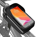 VELMIA Fahrrad Rahmentasche Wasserdicht - Fahrrad Handyhalterung ideal zur Navigation - Fahrradtasche Rahmen, Fahrrad Handytasche, Fahrradzubehör