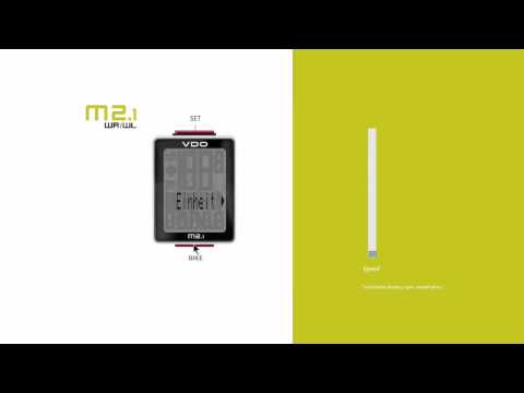 VDO CycleParts // Einstellung // M1.1+M2.1