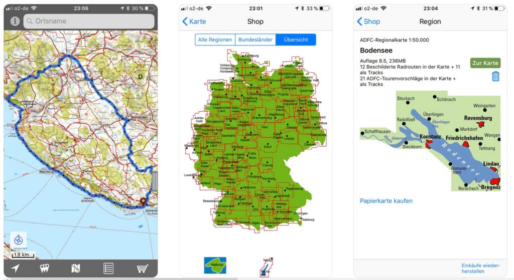 fahrrad navigation routen speichern kostenlos iphone