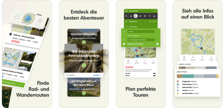 beste navi app android kostenlos offline fürs fahrrad